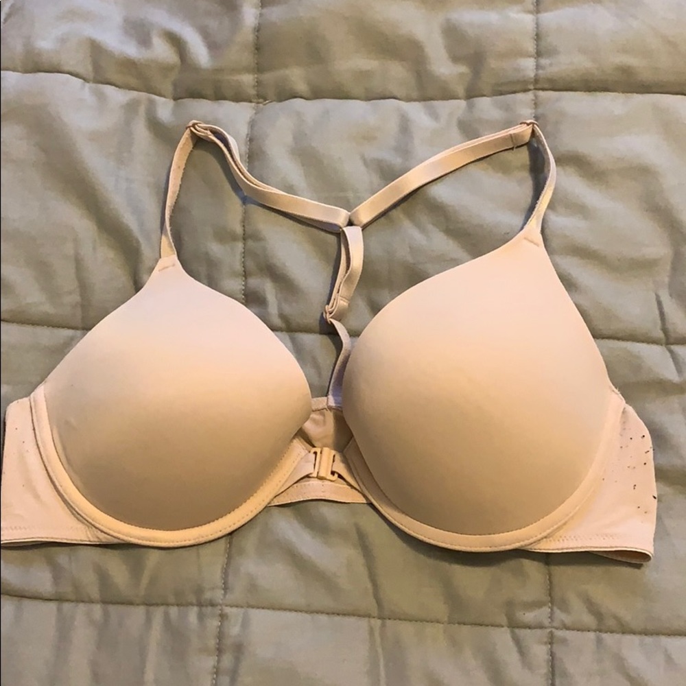 Razor back nude push up bra